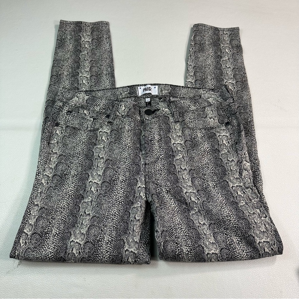 Paige Verdugo Ultra Skinny Jeans Leopard Animal Print Stretch